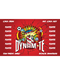 Dynamite Soccer 13oz Vinyl Team Banner DIY Live Designer