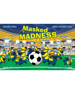 Masked Madness Soccer 13oz Vinyl Team Banner DIY Live Designer