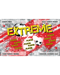 Extreme Soccer 9oz Fabric Team Banner DIY Live Designer