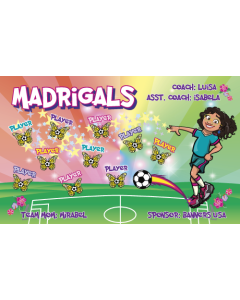 Madrigals Soccer 13oz Vinyl Team Banner DIY Live Designer