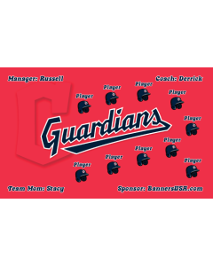 Guardians Major League 13oz Vinyl Team Banner DIY Live Designer