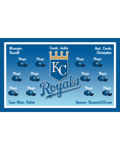 Royals Major League 13oz Vinyl Team Banner DIY Live Designer