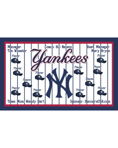 Yankees Major League 13oz Vinyl Team Banner DIY Live Designer