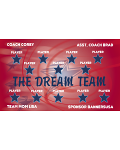 Dream Team Soccer 9oz Fabric Team Banner DIY Live Designer