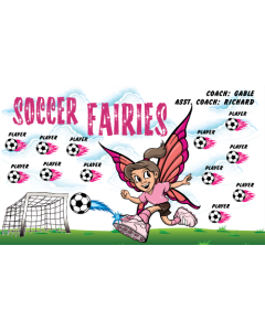 Soccer Fairies Soccer 9oz Fabric Team Banner DIY Live Designer
