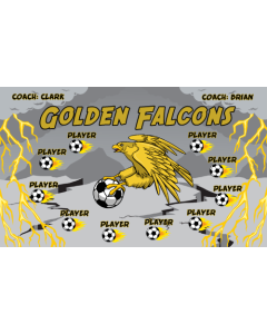 Golden Falcons Soccer 13oz Vinyl Team Banner DIY Live Designer