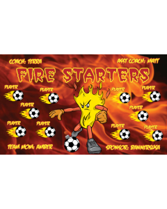 Fire Starters Soccer 13oz Vinyl Team Banner DIY Live Designer
