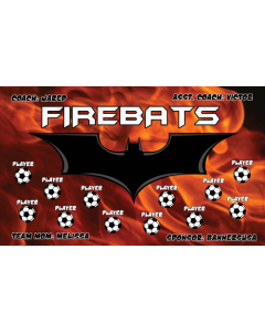 Firebats Soccer 13oz Vinyl Team Banner DIY Live Designer