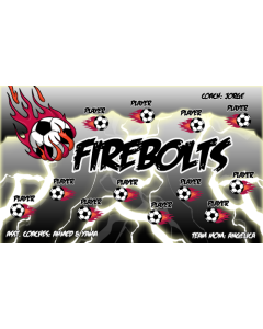Firebolts Soccer 9oz Fabric Team Banner DIY Live Designer