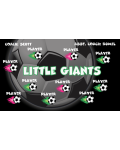 Little Giants Soccer 9oz Fabric Team Banner DIY Live Designer