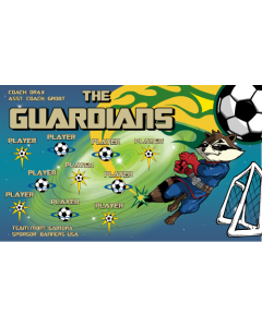Guardians Soccer 9oz Fabric Team Banner DIY Live Designer