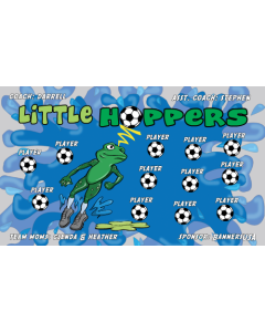 Little Hoppers Soccer 9oz Fabric Team Banner DIY Live Designer