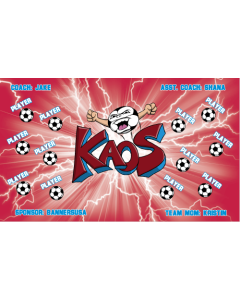 Kaos Soccer 9oz Fabric Team Banner DIY Live Designer