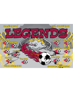 Legends Soccer 9oz Fabric Team Banner DIY Live Designer