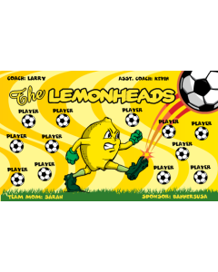 Lemonheads Soccer 13oz Vinyl Team Banner DIY Live Designer
