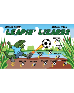 Leapin' Lizards Soccer 13oz Vinyl Team Banner DIY Live Designer