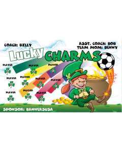 Lucky Charms Soccer 13oz Vinyl Team Banner DIY Live Designer