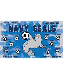 Navy Seals Soccer 13oz Vinyl Team Banner DIY Live Designer