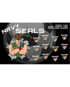 Navy Seals Soccer 13oz Vinyl Team Banner DIY Live Designer