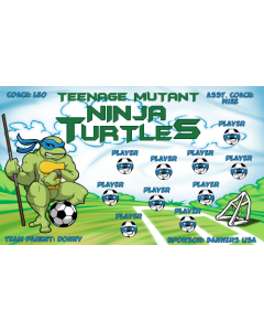 Teenage Mutant Ninja Turtles Soccer 13oz Vinyl Team Banner DIY Live Designer
