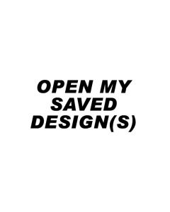 Open My Saved Design - Live Designer