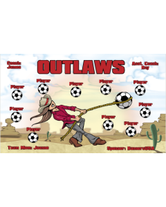 Outlaws Soccer 13oz Vinyl Team Banner DIY Live Designer