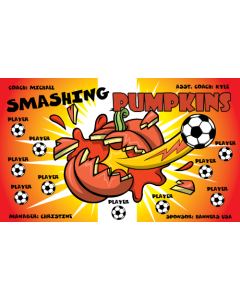 Smashing Pumpkins Soccer 9oz Fabric Team Banner DIY Live Designer