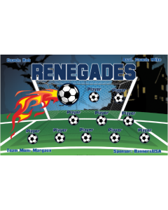 Renegades Soccer 9oz Fabric Team Banner DIY Live Designer