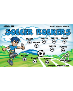 Soccer Rockers Soccer 13oz Vinyl Team Banner DIY Live Designer