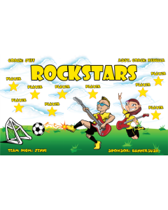 Rockstars Soccer 13oz Vinyl Team Banner DIY Live Designer