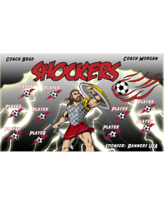 Shockers Soccer 9oz Fabric Team Banner DIY Live Designer