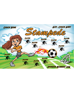 Stampede Soccer 13oz Vinyl Team Banner DIY Live Designer