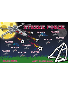 Strike Force Soccer 9oz Fabric Team Banner DIY Live Designer