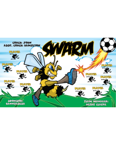 Swarm Soccer 9oz Fabric Team Banner DIY Live Designer