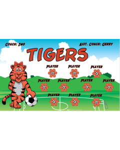 Tigers Soccer 13oz Vinyl Team Banner DIY Live Designer