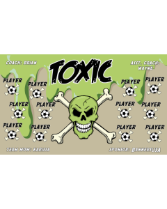 Toxic Soccer 9oz Fabric Team Banner DIY Live Designer