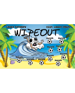 Wipeout Soccer 13oz Vinyl Team Banner DIY Live Designer