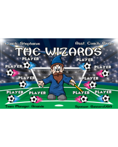 Wizards Soccer 13oz Vinyl Team Banner DIY Live Designer