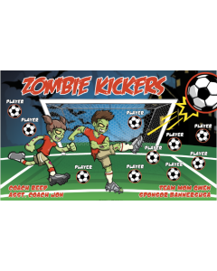 Zombie Kickers Soccer 13oz Vinyl Team Banner DIY Live Designer